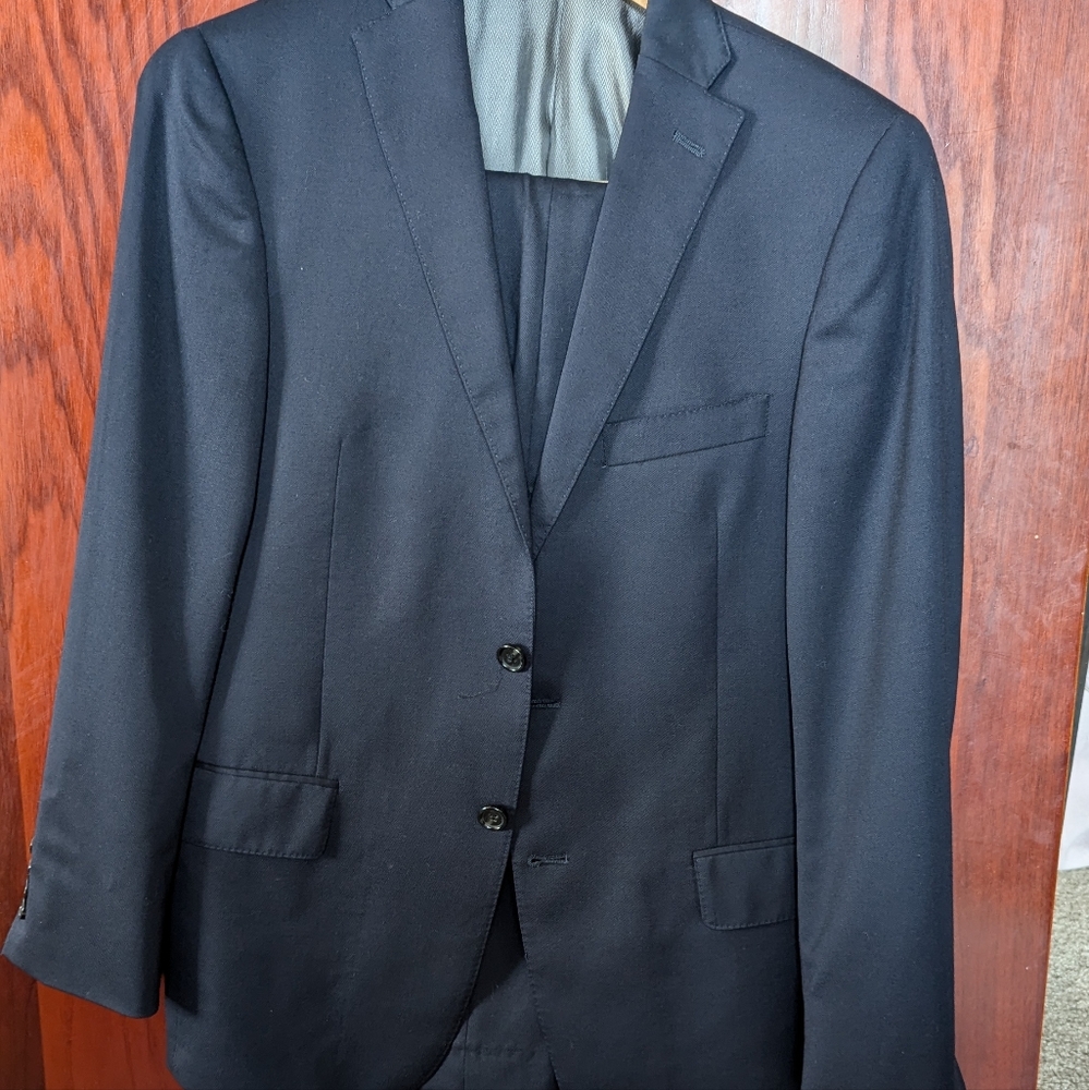 Dark blue men's suit